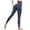 Navy, variant on OSOLU Women Ladies Outdoor New Seamless Push Up Yoga Pants Sports Tights Yoga Jumpsuit Fitness Pants Workout Stretchy Running Tummy Control Joggers Bottoms Navy S