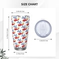 thumbnail image 4 of Fotbe Cartoon Helicopter Pattern 20 oz Tumbler Stainless Steel Vacuum Insulated Coffee Ice Cup Double Wall Travel Flask Leak-proof Coffee Cup-Without Straw, 4 of 8