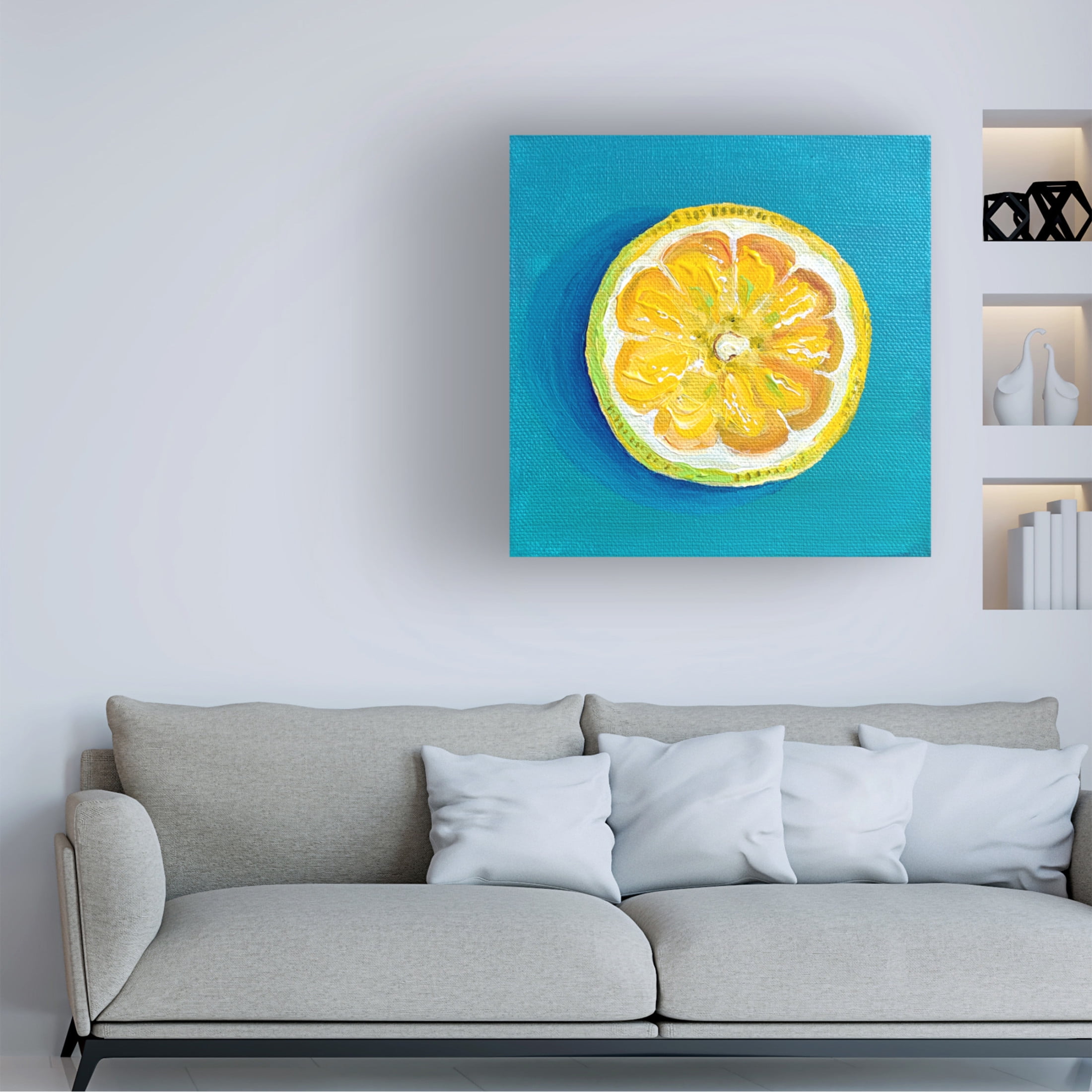 Trademark Fine Art Key and Sea Lemon Slice Canvas Wall Art