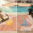 thumbnail image 7 of Pentantan Outdoor Rug 8'x10' Waterproof Reversible Portable Plastic Outside Mat for Patios, Lightweight Straw Rugs for RV Camping Garden, Orange and White, 7 of 7