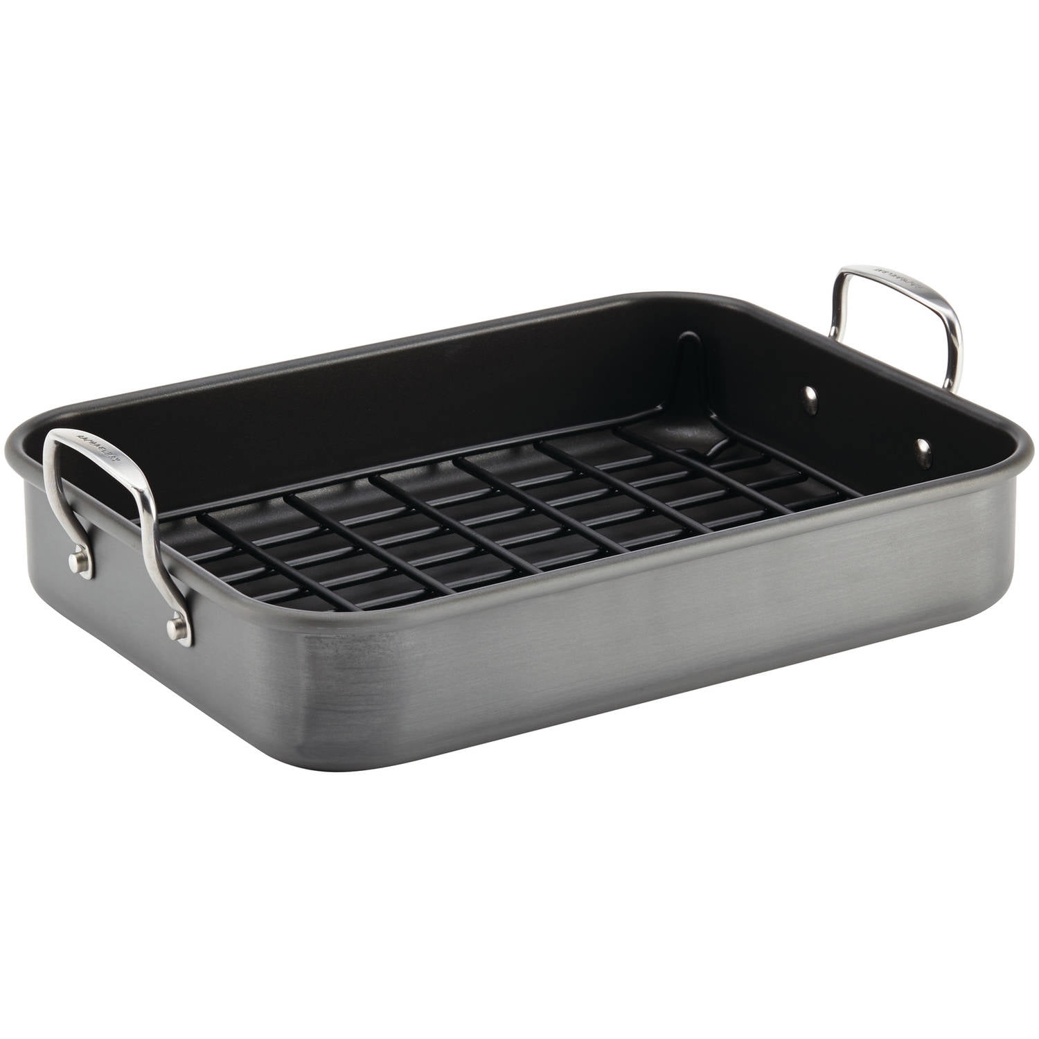 16-Inch x 12-Inch Nonstick Roaster with Reversible Rack