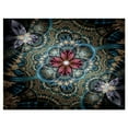 thumbnail image 2 of Fleur Fractale Violette Foncée - Impression sur Toile d'Art Floral, 2 of 3