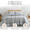 thumbnail image 2 of Vilano Plaid Printed Duvet Cover Set by SouthShore Fine Linens, 2 of 9