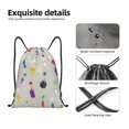 thumbnail image 4 of Zufioo Pikmin Print Sports Cinch Sack Gym String Bags Machine Washable Heavy Duty String Backpack for Men Women-Medium, 4 of 6