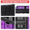 thumbnail image 3 of Heavy Duty Collapsible Crate 55L – Foldable Milk Crate with Side Handles & Stackable Design, Collapsible Storage Container for Food, Drinks, Books, Tools – Space-Saving Plastic Crate for Home, Garage, 3 of 8