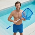 thumbnail image 4 of Swimming Pool Leaf Skimmer Net with 4-Section Telescopic Aluminum Pole | Fine Nylon Mesh Pool Cleaning Tool for Removing Leaves & Debris from Ponds & Hot Tubs 60 Inch, 4 of 5