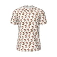 thumbnail image 5 of Wukai Mushroom Print Men's Short-Sleeved Mesh T-Shirt,Quick-Dry Short Sleeve Workout T-Shirt-Small, 5 of 8