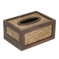 thumbnail image 3 of YSNOOWE 1Pack Simple Design Bamboo Woven Tissue Organizer Removable Bottom Board for Home Decor, 3 of 8