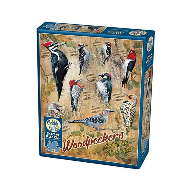 Notable Woodpeckers 500 Piece Jigsaw Puzzle Cobble Hill Walmart