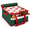 Green-72 - 3“ Ornaments, variant on Christmas Ornament Storbox With Adjustable Dividers Zippered Top Stores Up To 54 Holiday Ornaments (4 Inch) Xmas Ball Decorations