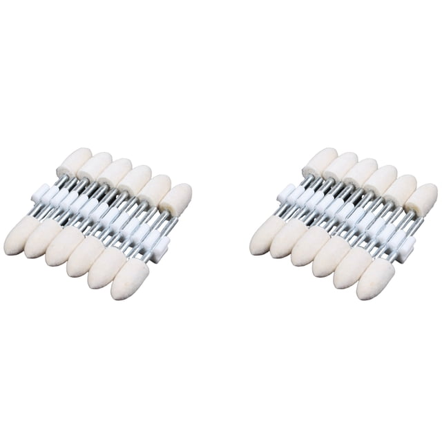 24 Pzs Herramienta Pulida Brunido 8.5mm Rueda de Fieltro Montado 3mm Cana