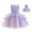 Purple, variant on MJTBGFSWG Girls Easter Dress Girls' Dress Dress Gradient Color Mesh Pompa Dour Dress