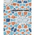 thumbnail image 6 of Outdoor Throw Pillow Cover Vintage Blue Orange Splicing Circle Waterproof Cushion Covers 2 Pack Abstract Geometric Tile Texture Pillow Cases Home Decoration for Patio Garden Couch Sofa, 6 of 7