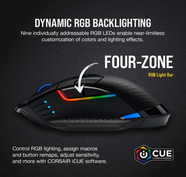 Corsair Dark Core RGB Pro SE FPS/MOBA Gaming Mouse