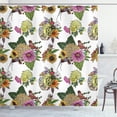 thumbnail image 1 of Ambesonne Botanical Shower Curtain, Leaves and Sunflowers, 69"Wx84"L, Multicolor, 1 of 3