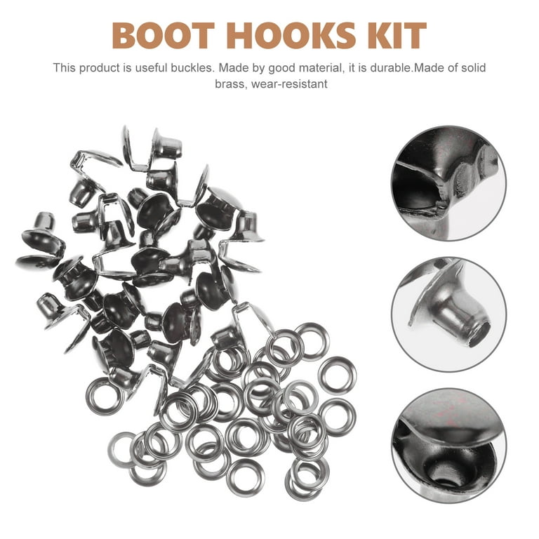 20Pcs replaceable shoestring accessories boot lace hooks kit for
