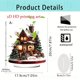 thumbnail image 2 of Adornos navideños planos 2D de casa | Decoración festiva para el hogar y la oficina | Ligeros y fáciles de colgar | Decoraciones reutilizables para fiestas de temporada, 2 of 2