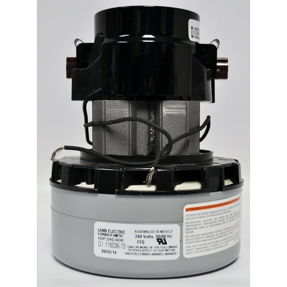 Ametek Lamb 5.7 Inch 240 Volt B/B 2 Stage Peripheral Bypass Motor 116036-13