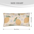 Cute Lemon Squre Flower Leaves King Pillow Cases, Soft King Size Pillow