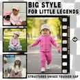 thumbnail image 2 of Funky Junque Kids Trucker Hat Baseball Cap - Literally Just a Girl - Rose/Beige (X-Small - 0-12 Months), 2 of 7