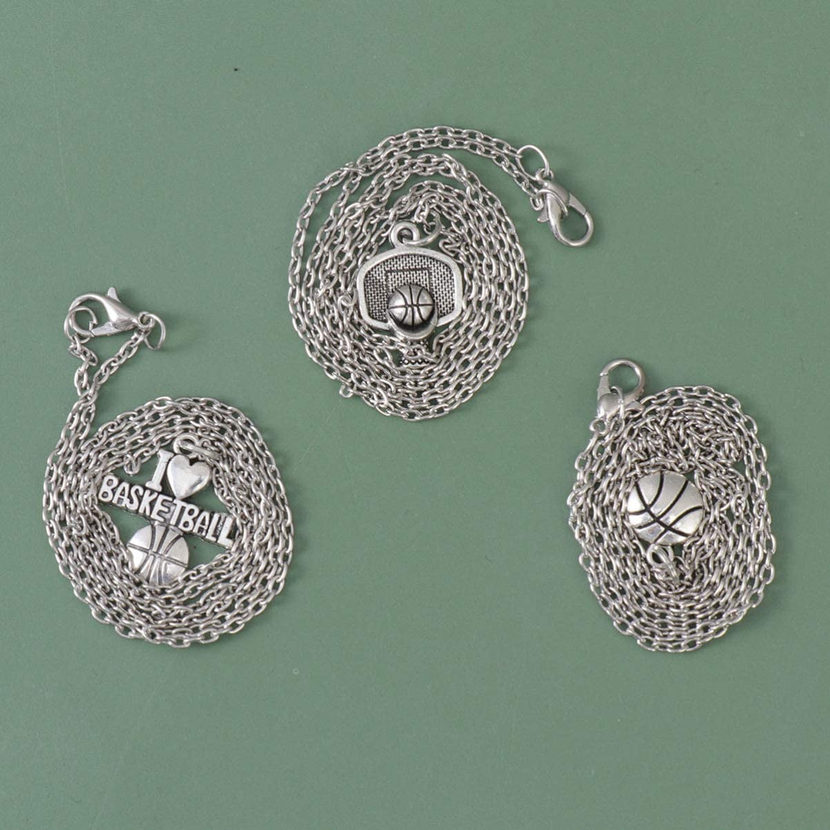3pcs Basketball Pendant Necklace Couple Necklace Basketball Pendant Chain for Couple Woman Man Walmart