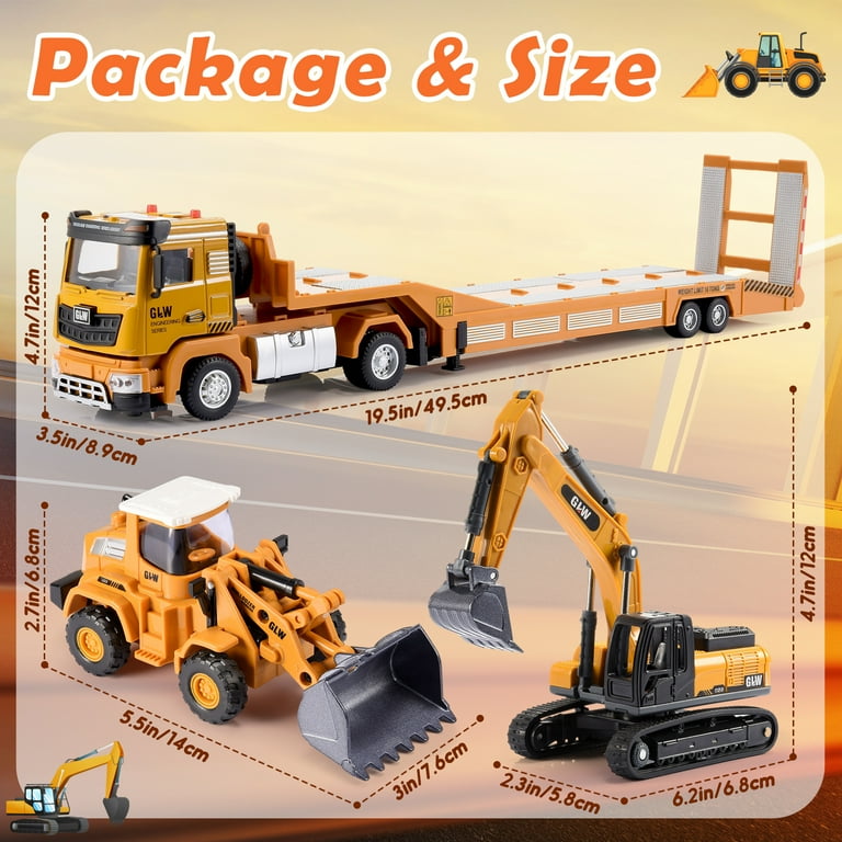 ATOPDREAM Construction Vehicle Set 3-in-1 Truck Toy photo 6