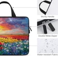 thumbnail image 3 of Werpe Windmill Flowers Sunset Neoprene Laptop Bag Diving Fabric Tablet Cover Protective Case 17inch, 3 of 5