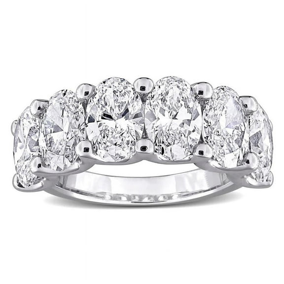 Pompeii 6Ct Oval Diamond U Prong Wedding Anniversary Ring 14k Gold Lab Grown (F/G,VS1-VS2)