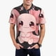 thumbnail image 1 of Balery Chibi Axolotl Sakura Fantasy Camisa Polo de Hombre con Estampado, de Manga Corta y Tejido Medio, Camisa Tipo Golf Polo-Large, 1 of 6