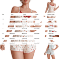 thumbnail image 3 of Helii Women's Cherry Print Pajama Set Lace Trim Spaghetti Strap Cami Top and Shorts Soft Stretchy Sleepwear 2 Piece Lounge Sets for Summer Sleeping Home Vacation, 3 of 5