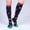 Black, variant on Unisex Compression Calf Sleeves, Sports Leg Socks for Running, Hiking, Cycling, Improve Circulation & Reduce Fatigue. Purple L