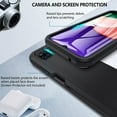 thumbnail image 3 of ORUYROP Samsung A22 5G Case, Military Grade Samsung A22 Case Heavy Duty Shockproof Anti-Scratch Bumper Rugged Protective Cover for Samsung Galaxy A22 5G Black【Without Screen Protector】, 3 of 7