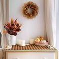 thumbnail image 4 of Cotton Linen Table Runners Truck with Fall Pumpkin Orange Buffalo Checker Kitchen Dining Burlap Table Decoration for Home Party Decor 13 x 120 Inch, 4 of 8