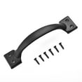 thumbnail image 1 of Simple Antique Style Iron Cabinet Cupboard Door Pull Handle w/ Mounting Screws, 1 of 8