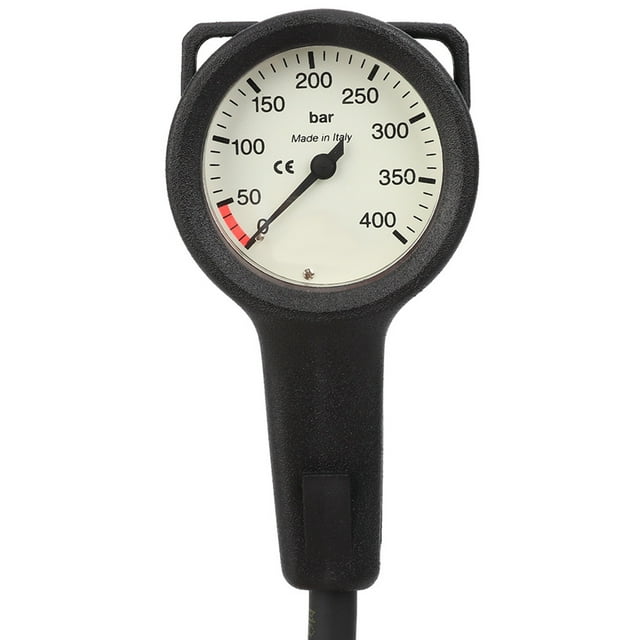 Manomètre de Plongée Étanche 400 Bar Manomètre Lumineux Résistant à l'Usure pour Plongée de Plage Plongée en Apnée Plongée Libre