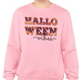 thumbnail image 2 of Halloween Vibes Sweatshirt Unisex 3X-Large Pink, 2 of 5