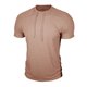 thumbnail image 4 of Mens Casual Manga Corta Botón Abajo Camisas Cuello Redondo Sólida Camisa de Parche para Al Aire Libre, Casual, Uso Diario, 4 of 7