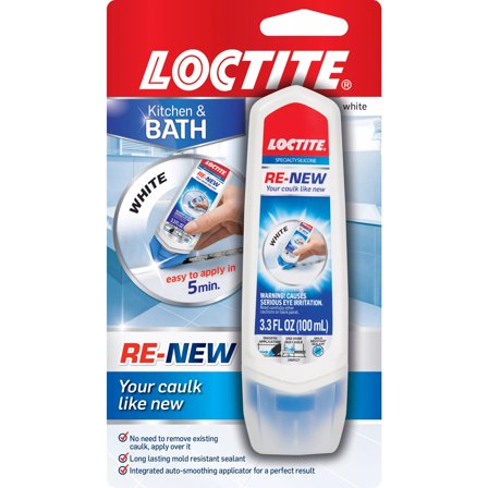 Loctite Re-New for Kitchen & Bath Specialty Silicone, 3.3 oz Squeeze Tube