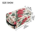 thumbnail image 3 of 6.5x2.5x4 In Printed Makeup Bag Organizer with 5 Compartments Travel Toiletry Pouch Bag Pastel Colors, 3 of 6