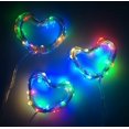 thumbnail image 6 of BOLWEO10ft/3M 30 LEDs Green LED String Light, Battery Powered Christmas Tree Lights, Fairy Starry Lights for Holiday Home Garden Decorations, 3 Pack, 6 of 7