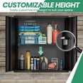 thumbnail image 2 of IKIMI 5-Piece Garage Storage Cabinet Set, Heavy Duty Metal Garage Cabinets System Workshop Set with 1* Tall Tool Cabinets+ 2 * Wall Mounted Cabinet+ 2 * Tool Cabinet with Wheels, Black, 2 of 8