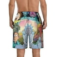 thumbnail image 3 of Rick And Morty Mens Swim Trunks Quick Dry Board Shorts With Mesh Lining, Beach Shorts Swimwear Bathing Suits, 3 of 7