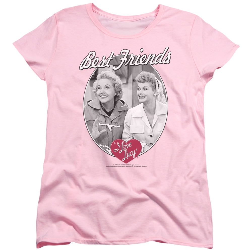 I Love Lucy Best Friends S S Women S T Shirt Pink Walmart Com
