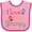 Pink and Fuchsia, variant on Inktastic I Love My Grampy Grandchild Boys or Girls Baby Bib