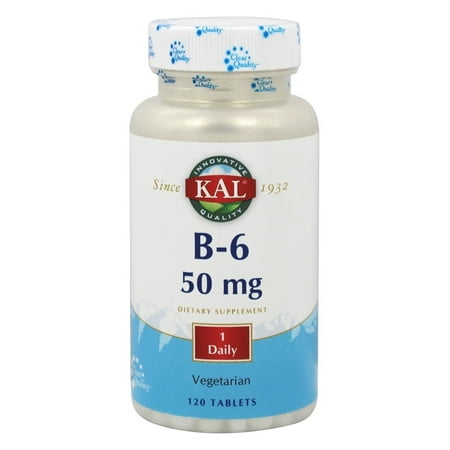 Kal - Vitamine B-6 50 mg. - 120 comprimés