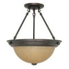 Nuvo Montgomery - 4 Light Vanity w/ Champagne Linen Glass