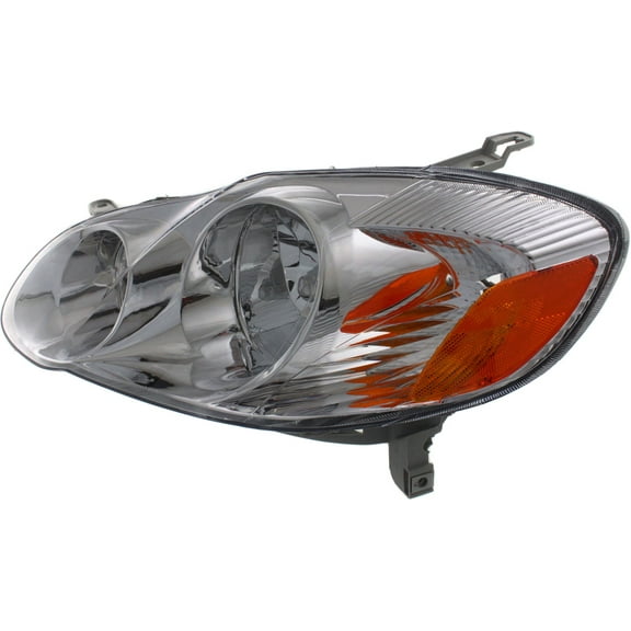 Headlight Compatible With 2003-2004 Toyota Corolla Left Driver Halogen With bulb(s)