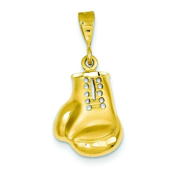 FindingKing 14K Gold Boxing Glove Charm Jewelry