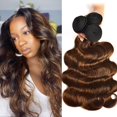 thumbnail image 1 of Unice Hair FB30 resaltar mechones de cabello humano postizo brasileño 3 ofertas de extensiones extensiones de cabello humano 100% liso/onda corporal, 1 of 5