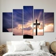 thumbnail image 5 of Christian Cross Jesus Christ Cross Printed, Resurrection Cross Art Canvas, Christian Printed, Landscape Poster, Canvas Wall Decor - 4P-Gallery Wrapped, 5 of 9
